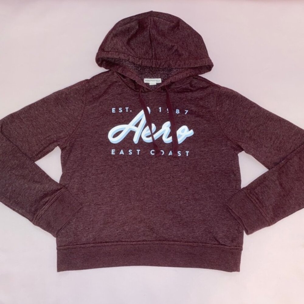 Aeropostale Maroon Hoodie, M